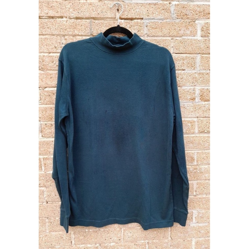 Croft & Barrow‎ Men's Sweater L Green Crewneck Pullover Classic Knit Casual
